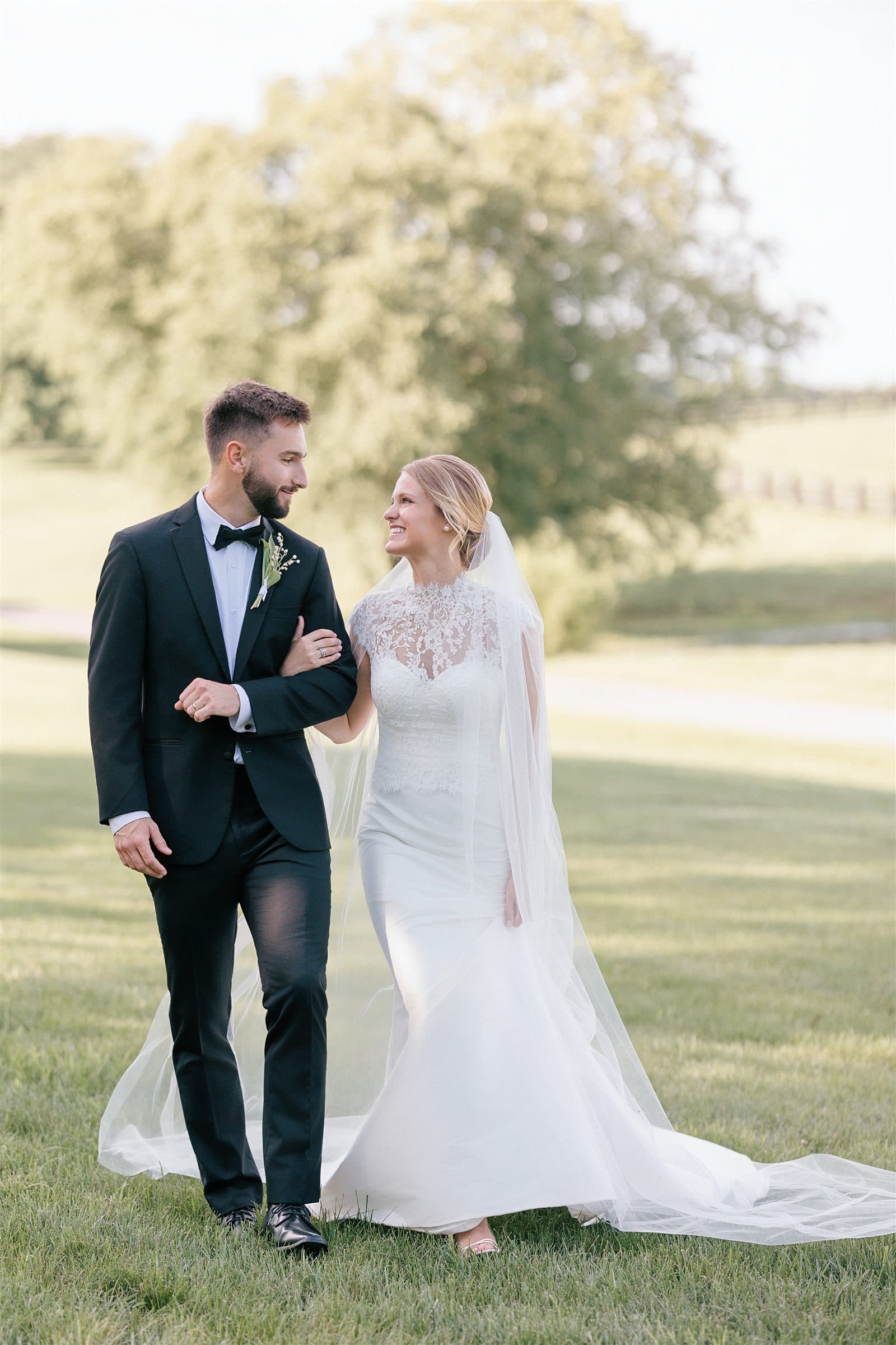 Golden-hour portraits on the estate lawn