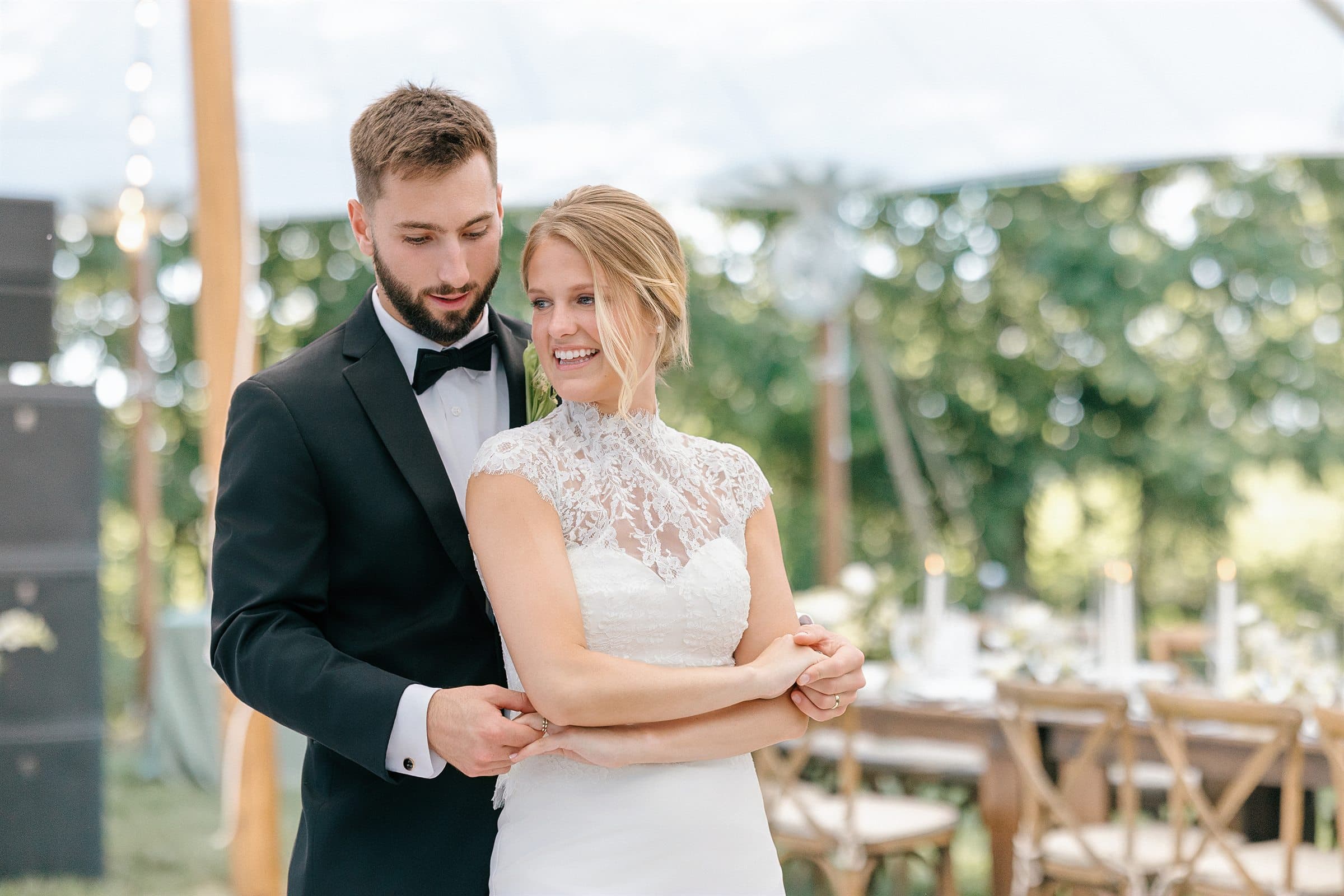 The first dance under the tent