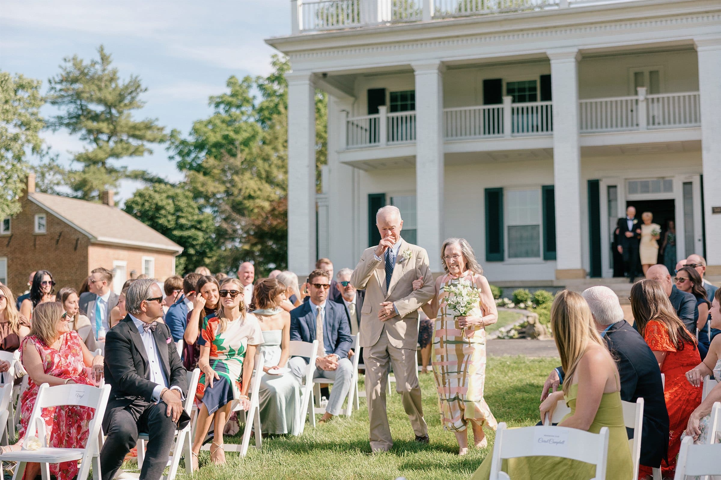A processional before the Lary Manor